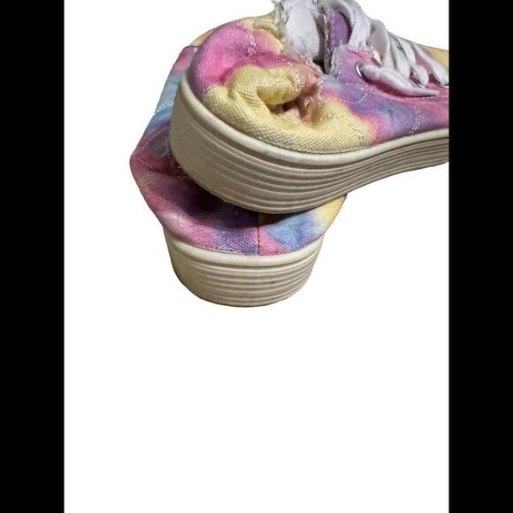 Madden Girls Sneakers Shoes Tie Dye Pastel Multicolored Size 6.5 - Picture 4 of 5